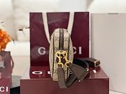 Kitlife Gucci Ophidia Small Crossbody Bag Beige And Dark Brown Fabric 839155 24x15x4cm - 5