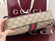 Kitlife Gucci Ophidia Small Crossbody Bag Beige And Dark Brown Fabric 839155 24x15x4cm - 3