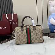 Kitlife Gucci Ophidia Medium Boston Bag Beige and Dark Brown 839155  24x15x4cm - 1