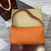 Kitlife Gucci Half Horsebit Medium Shoulder Bag Orange 860787 31.5x17x12cm  - 1