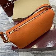 Kitlife Gucci Half Horsebit Medium Shoulder Bag Orange 860787 31.5x17x12cm  - 5