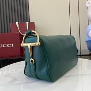 Kitlife Gucci Half Horsebit Medium Shoulder Bag Green 860787 31.5x17x12cm - 6