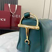 Kitlife Gucci Half Horsebit Medium Shoulder Bag Green 860787 31.5x17x12cm - 5