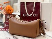 Kitlife Gucci Half Horsebit Medium Shoulder Bag Brown 860787 31.5x17x12cm - 5