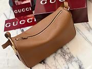 Kitlife Gucci Half Horsebit Medium Shoulder Bag Brown 860787 31.5x17x12cm - 3