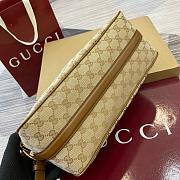 Kitlife Gucci Half Horsebit Medium Shoulder Bag Beige 860787 31.5x17x12cm - 6