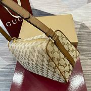 Kitlife Gucci Half Horsebit Medium Shoulder Bag Beige 860787 31.5x17x12cm - 5