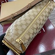 Kitlife Gucci Half Horsebit Medium Shoulder Bag Beige 860787 31.5x17x12cm - 4