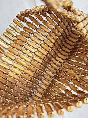 Kitlife Saint Laurent Evening Bag In Crystals Light Bronze 18x7.5x2.5cm - 6