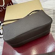 Kitlife Gucci Half Horsebit Medium Shoulder Bag Dark Brown 860787 31.5x17x12cm - 3