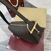 Kitlife Gucci Half Horsebit Medium Shoulder Bag Dark Brown 860787 31.5x17x12cm - 5