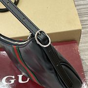 Kitlife Gucci Lunetta Crossbody Bag Black Soft Leather 863406 22.5x12.5x3.5cm - 4