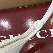 Kitlife Gucci Lunetta Crossbody Bag White Soft Leather 863406 22.5x12.5x3.5cm - 2