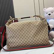 Kitlife Gucci Brera Large Crossbody Bag Beige GG Canvas 864485 46x29x20.5cm  - 1