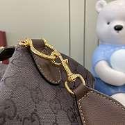Kitlife Gucci Brera Large Crossbody Bag Dark Brown GG Canvas 864485 46x29x20.5cm  - 6