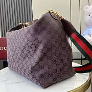 Kitlife Gucci Brera Large Crossbody Bag Dark Brown GG Canvas 864485 46x29x20.5cm  - 3