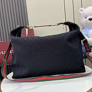 Kitlife Gucci Brera Large Crossbody Bag Black GG Canvas 864485 46x29x20.5cm  - 1