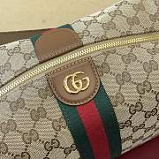 Kitlife Gucci Vanity Medium Top Handle Bag Beige & Brown GG Canvas 857799 27.5x13x14.5cm - 6