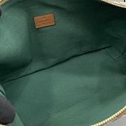 Kitlife Gucci Vanity Medium Top Handle Bag Beige & Brown GG Canvas 857799 27.5x13x14.5cm - 4