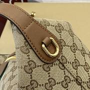 Kitlife Gucci Vanity Medium Top Handle Bag Beige & Brown GG Canvas 857799 27.5x13x14.5cm - 3