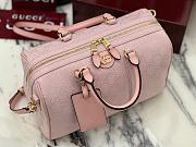Kitlife Gucci Ophidia Medium Boston Bag Pink GG Canvas 857595 30x16x20cm - 6