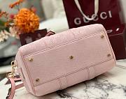 Kitlife Gucci Ophidia Medium Boston Bag Pink GG Canvas 857595 30x16x20cm - 4
