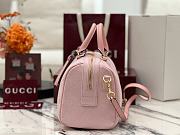 Kitlife Gucci Ophidia Medium Boston Bag Pink GG Canvas 857595 30x16x20cm - 2