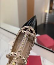 Kitlife Valentino Garavani Rockstud Black Patent Leather Ballet Flats - 4