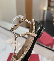 Kitlife Valentino Garavani Rockstud Black Patent Leather Ballet Flats - 3