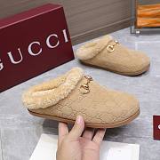 Kitlife Gucci Women's Mule With Horsebit Beige GG Suede - 6