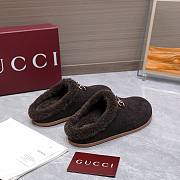 Kitlife Gucci Women's Mule With Horsebit Dark Brown GG Suede  - 3