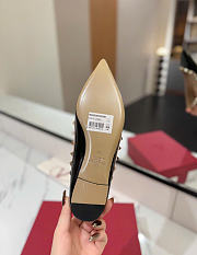Kitlife Valentino Garavani Black Patent Rockstud Ballet Flats  - 4