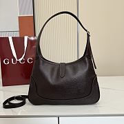 Kitlife Gucci Jackie 1961 Medium Shoulder Bag Dark Brown Leather 863136 31.5x22x4.5cm  - 3