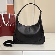 Kitlife Gucci Jackie 1961 Medium Shoulder Bag Black Leather 863136 31.5x22x4.5cm  - 6