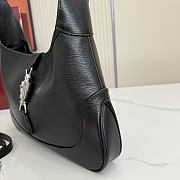 Kitlife Gucci Jackie 1961 Medium Shoulder Bag Black Leather 863136 31.5x22x4.5cm  - 4
