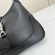 Kitlife Gucci Jackie 1961 Medium Shoulder Bag Black Leather 863136 31.5x22x4.5cm  - 3