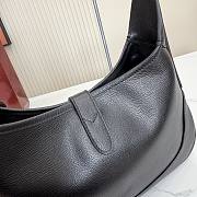 Kitlife Gucci Jackie 1961 Medium Shoulder Bag Black Leather 863136 31.5x22x4.5cm  - 2
