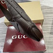 Kitlife Gucci Jackie Slim Small Shoulder Bag Dark Brown Leather 863137 28x16x3.5cm  - 3