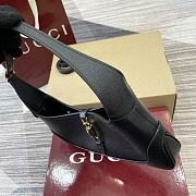 Kitlife Gucci Jackie Slim Small Shoulder Bag Black Leather 863137 28x16x3.5cm - 5