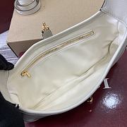 Kitlife Gucci Jackie Slim Small Shoulder Bag White Leather 863137 28x16x3.5cm - 4