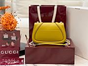 Kitlife Gucci Blondie Mini Shoulder Bag Yellow Leather 815700 21.5x11x8cm - 2