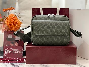 Kitlife Gucci Green GG Monogram Small Crossbody Bag 795479 23×18×12cm