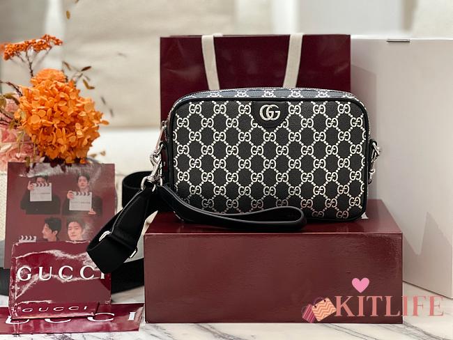 Kitlife Gucci Ophidia Small Crossbody Bag Black 839155 24x15x4cm - 1