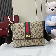 Kitlife Gucci Ophidia Medium Messenger Bag Beige And Dark Brown Fabric 834467 29.5×20×8cm  - 1