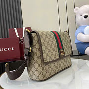 Kitlife Gucci Ophidia Medium Messenger Bag Beige And Dark Brown Fabric 834467 29.5×20×8cm  - 2