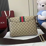 Kitlife Gucci Ophidia Medium Messenger Bag Beige And Dark Brown Fabric 834467 29.5×20×8cm  - 4