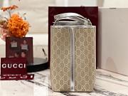 Kitlife Gucci GG Emblem Large Tote Bag Beige & Silver 815213 38×25×15cm - 5
