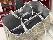 Kitlife Gucci GG Emblem Large Tote Bag Beige & Silver 815213 38×25×15cm - 2