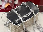 Kitlife Gucci GG Emblem Medium Tote Bag Beige & Silver 815214 30×18×11cm - 5