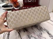 Kitlife Gucci GG Emblem Medium Tote Bag Beige & Silver 815214 30×18×11cm - 2